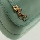 GUCCI Horsebit Backpack Satin Turquoise Blue Gold 005 781 0316 Auth am9199A-17