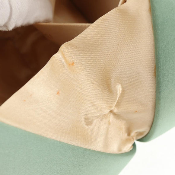 GUCCI Horsebit Backpack Satin Turquoise Blue Gold 005 781 0316 Auth am9199A