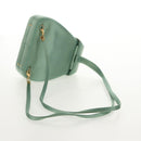 GUCCI Horsebit Backpack Satin Turquoise Blue Gold 005 781 0316 Auth am9199A-7