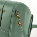GUCCI Horsebit Backpack Satin Turquoise Blue Gold 005 781 0316 Auth am9199A-9