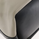 Chloe Bailey Hand Bag Leather 2way Black Beige gold Auth am9201-16