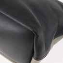 Chloe Bailey Hand Bag Leather 2way Black Beige gold Auth am9201-19