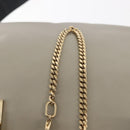 Chloe Bailey Hand Bag Leather 2way Black Beige gold Auth am9201-21