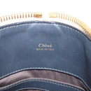 Chloe Bailey Hand Bag Leather 2way Black Beige gold Auth am9201-22