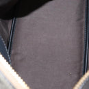 Chloe Bailey Hand Bag Leather 2way Black Beige gold Auth am9201-11