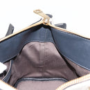 Chloe Bailey Hand Bag Leather 2way Black Beige gold Auth am9201-24