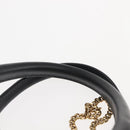 Chloe Bailey Hand Bag Leather 2way Black Beige gold Auth am9201-14