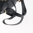 GUCCI Bamboo Backpack Leather Navy Gold 003 58 0030 Auth am9202-10