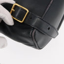 GUCCI Bamboo Backpack Leather Navy Gold 003 58 0030 Auth am9202-18