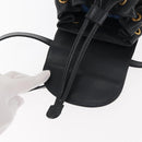 GUCCI Bamboo Backpack Leather Navy Gold 003 58 0030 Auth am9202-22