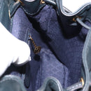 GUCCI Bamboo Backpack Leather Navy Gold 003 58 0030 Auth am9202-24