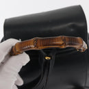 GUCCI Bamboo Backpack Leather Navy Gold 003 58 0030 Auth am9202-7