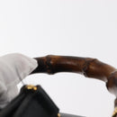 GUCCI Bamboo Backpack Leather Navy Gold 003 58 0030 Auth am9202-14