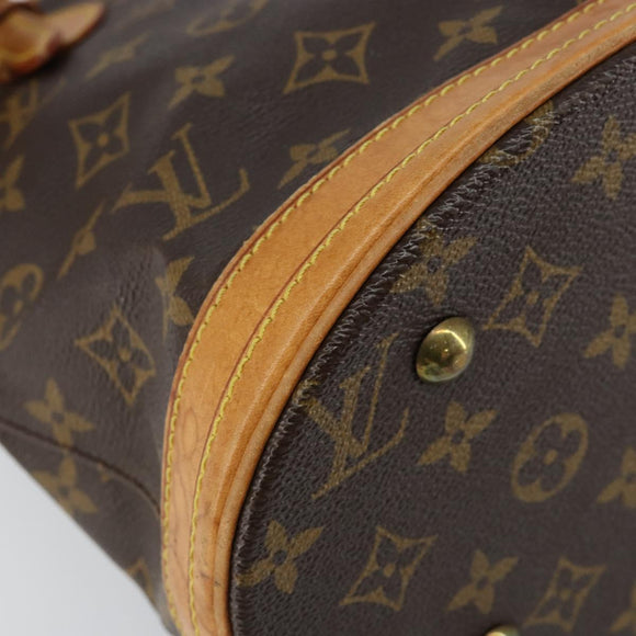 LOUIS VUITTON Monogram Bucket PM Shoulder Bag M42238 LV Auth am9204