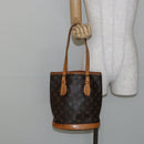 LOUIS VUITTON Monogram Bucket PM Shoulder Bag M42238 LV Auth am9204-23