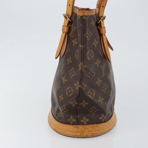 LOUIS VUITTON Monogram Bucket PM Shoulder Bag M42238 LV Auth am9204