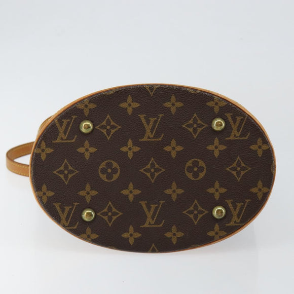 LOUIS VUITTON Monogram Bucket PM Shoulder Bag M42238 LV Auth am9204