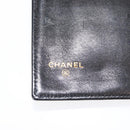CHANEL Long Wallet Lamb Skin Black CC Auth am9206-9