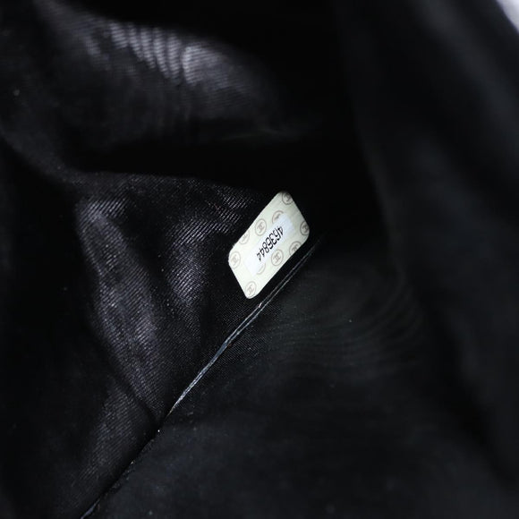 CHANEL Long Wallet Lamb Skin Black CC Auth am9206