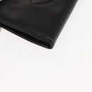 CHANEL Long Wallet Lamb Skin Black CC Auth am9206-7