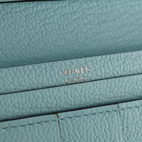 HERMES Bane Souffle Wallet Shave Light Blue Auth am9208SM