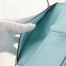 HERMES Bane Souffle Wallet Shave Light Blue Auth am9208SM-23