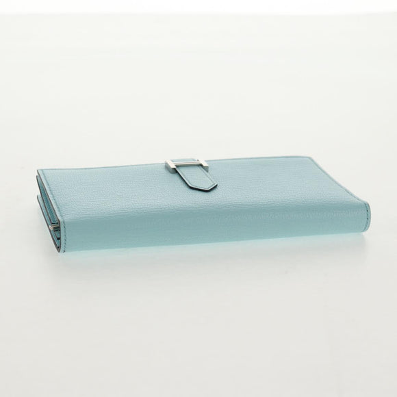 HERMES Bane Souffle Wallet Shave Light Blue Auth am9208SM