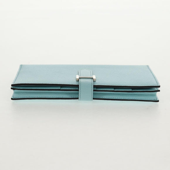 HERMES Bane Souffle Wallet Shave Light Blue Auth am9208SM