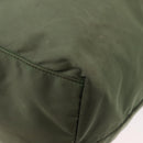 PRADA Tote Bag Nylon Khaki Gold Auth am9209-16