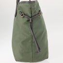 PRADA Tote Bag Nylon Khaki Gold Auth am9209-4