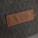 Christian Dior Honeycomb Canvas Boston Bag PVC Black Gold Auth am9211-18