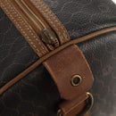 Christian Dior Honeycomb Canvas Boston Bag PVC Black Gold Auth am9211-11