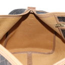 Christian Dior Honeycomb Canvas Boston Bag PVC Black Gold Auth am9211-20