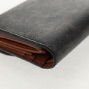 CELINE Triomphe Compact Wallet PVC Black Auth am9212M-15