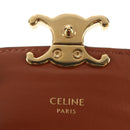 CELINE Triomphe Compact Wallet PVC Black Auth am9212M-18