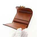 CELINE Triomphe Compact Wallet PVC Black Auth am9212M-9