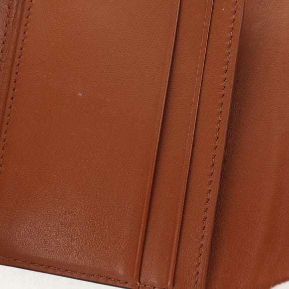 CELINE Triomphe Compact Wallet PVC Black Auth am9212M