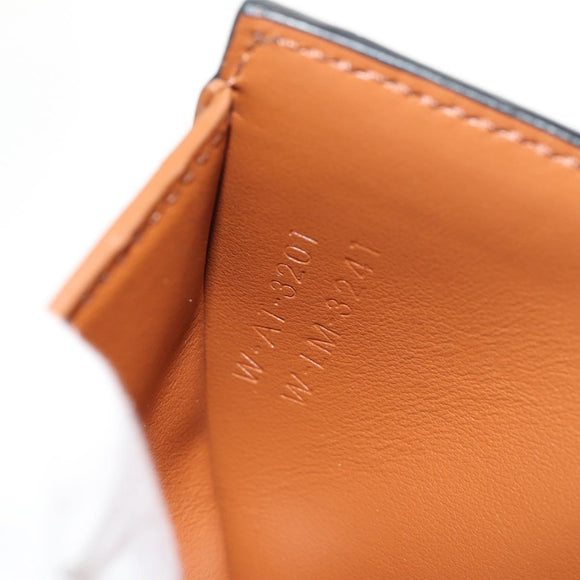 CELINE Triomphe Compact Wallet PVC Black Auth am9212M