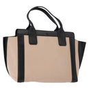 Chloe Alison Tote Bag Leather Pink Black Auth am9218-1