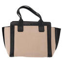 Chloe Alison Tote Bag Leather Pink Black Auth am9218-13
