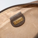 GUCCI GG Supreme Clutch Bag PVC Beige Gold 014 89 0094 Auth am9221-10