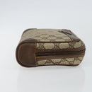 GUCCI GG Supreme Clutch Bag PVC Beige Gold 014 89 0094 Auth am9221-3