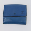 LOUIS VUITTON Epi Monogram Wallet 3Set Blue LV Auth am9225-17