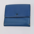 LOUIS VUITTON Epi Monogram Wallet 3Set Blue LV Auth am9225-18