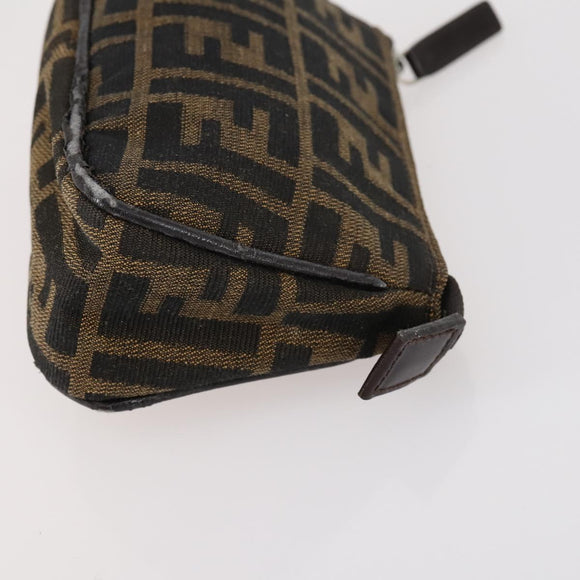 FENDI Bulgari Gucci GG Canvas Pouch Canvas 3Set Black Beige pink Auth am9226