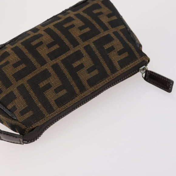 FENDI Bulgari Gucci GG Canvas Pouch Canvas 3Set Black Beige pink Auth am9226