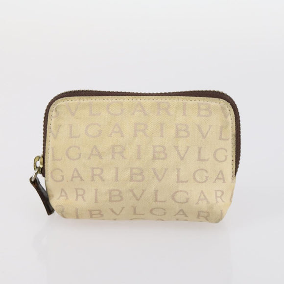 FENDI Bulgari Gucci GG Canvas Pouch Canvas 3Set Black Beige pink Auth am9226