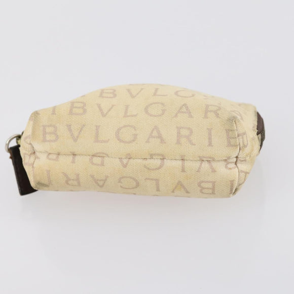 FENDI Bulgari Gucci GG Canvas Pouch Canvas 3Set Black Beige pink Auth am9226