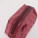 FENDI Bulgari Gucci GG Canvas Pouch Canvas 3Set Black Beige pink Auth am9226-5