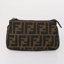 FENDI Bulgari Gucci GG Canvas Pouch Canvas 3Set Black Beige pink Auth am9226-8
